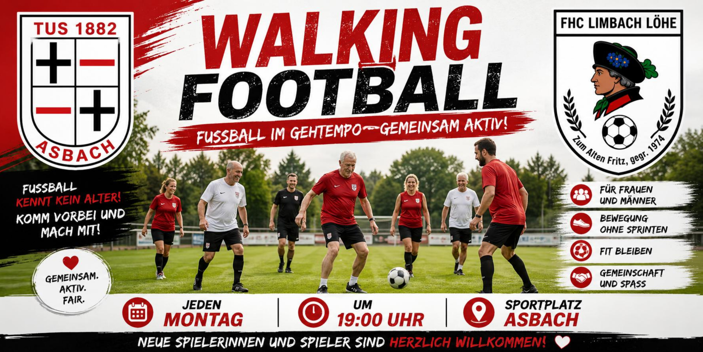 Walking Football beim TUS Asbach