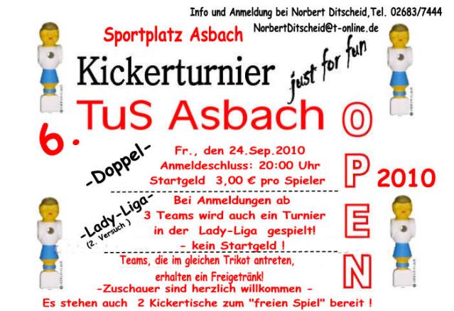 wer wird TuS OPEN Sieger 2010 ?
