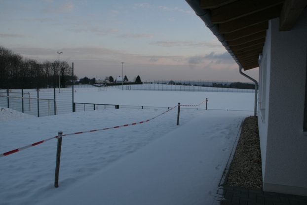 bei geschlossener Schneedecke...
