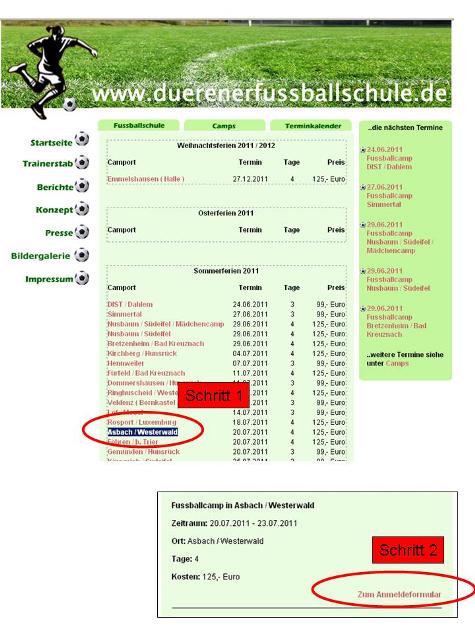 so sieht die Seite aus
