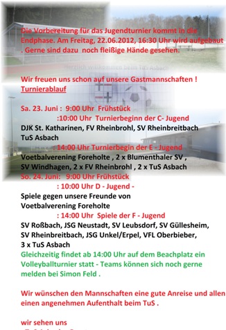 bei hoffentlich schönem Wetter 
