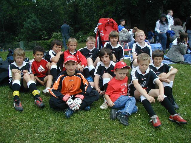 Die Mannschaft konzentriert vor dem ersten Spiel ........
