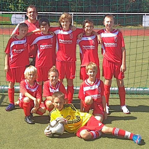 Das E1 TuS Asbach Team vom 18.08.2012
