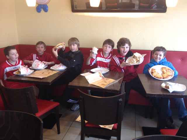 Ein Teil des TuS Asbach E1 Team vom 03.02.2013

