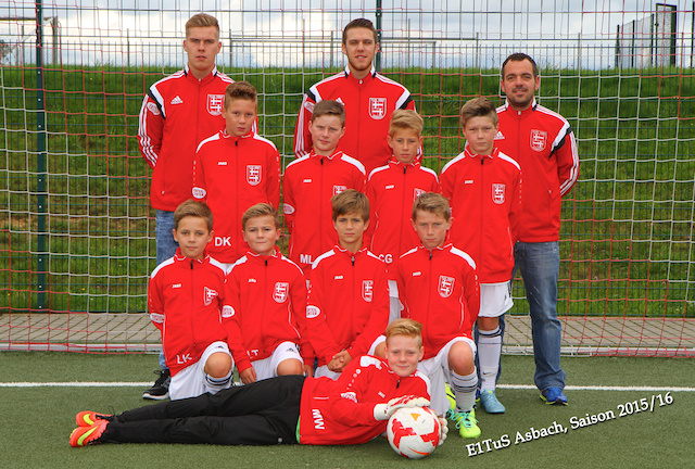 Das TuS Asbach E1 Team vom 19.09.2015 gg Rheinbreitbach E2
