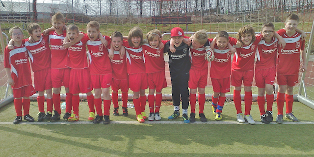 Das Team vom 17.03.2012 in neuen Trikots
